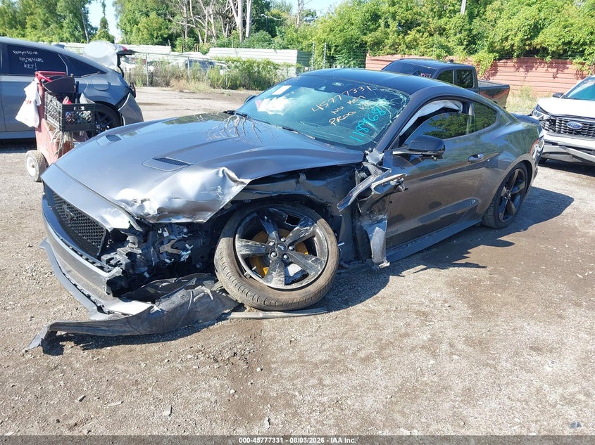 2021 Ford Mustang, Left Front, IAAI, VIN 1FA6P8CF7M5118968 — photo 2