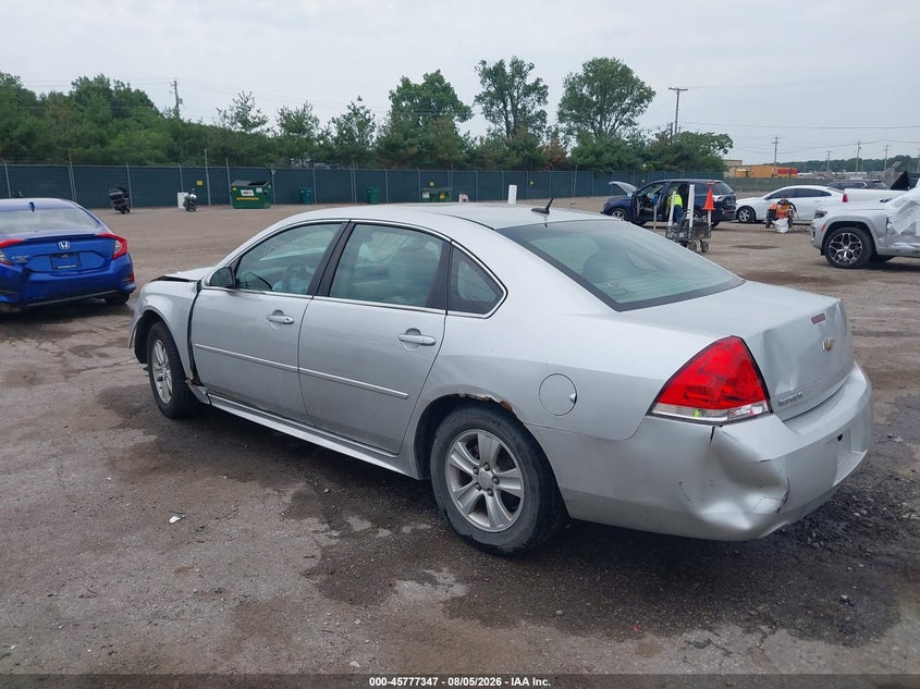 Vin: 2g1wf5e37c1149578, lot: 46276127, chevrolet impala ls 20123