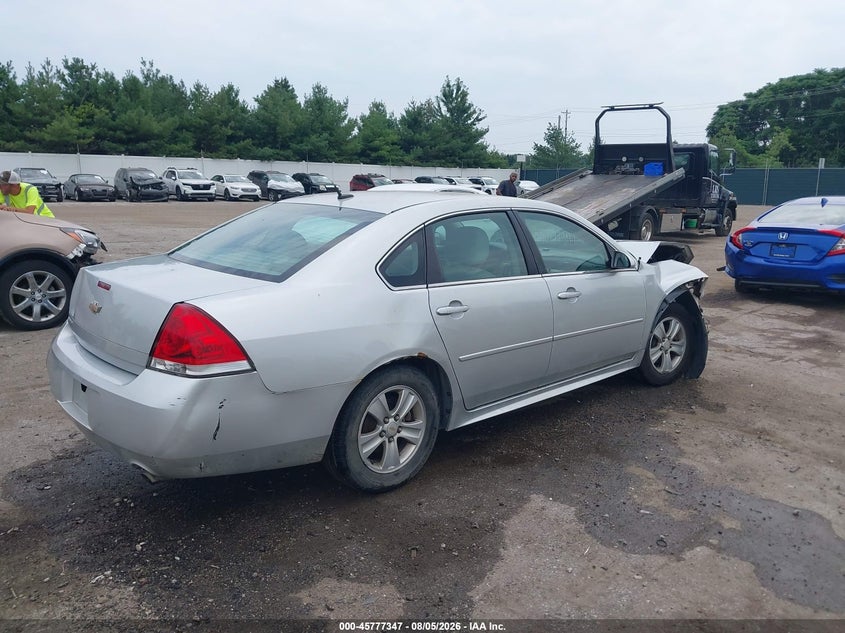 Vin: 2g1wf5e37c1149578, lot: 46276127, chevrolet impala ls 20124