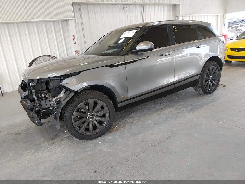 Vin: salyb2ex5la289625, lot: 46276150, land rover range rover velar p250 s 20202