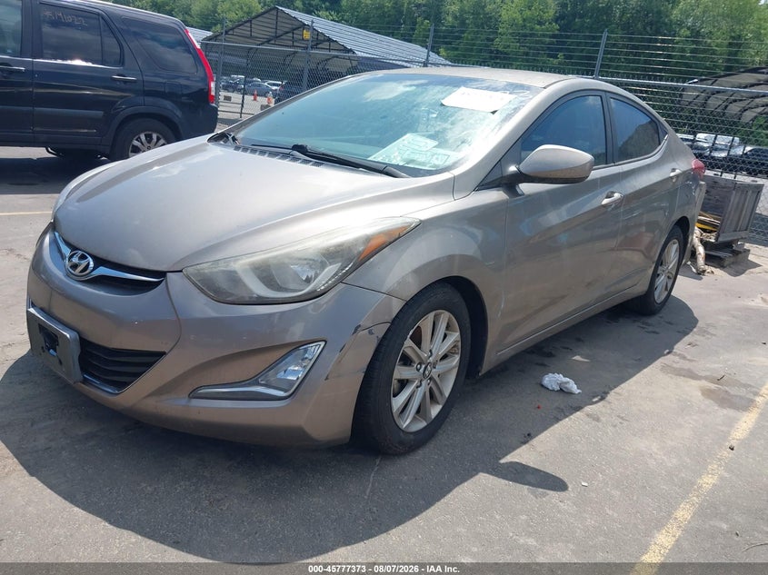 Vin: 5npdh4ae8fh590875, lot: 46276152, hyundai elantra se 20152