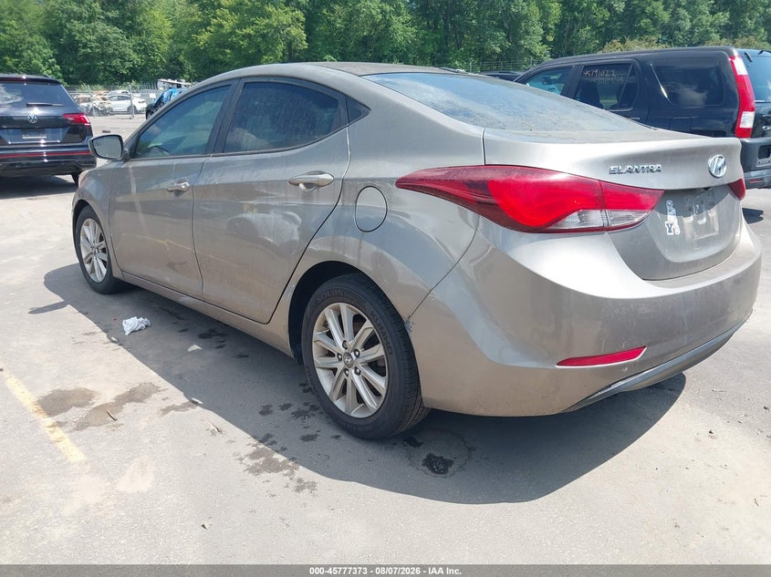Vin: 5npdh4ae8fh590875, lot: 46276152, hyundai elantra se 20153