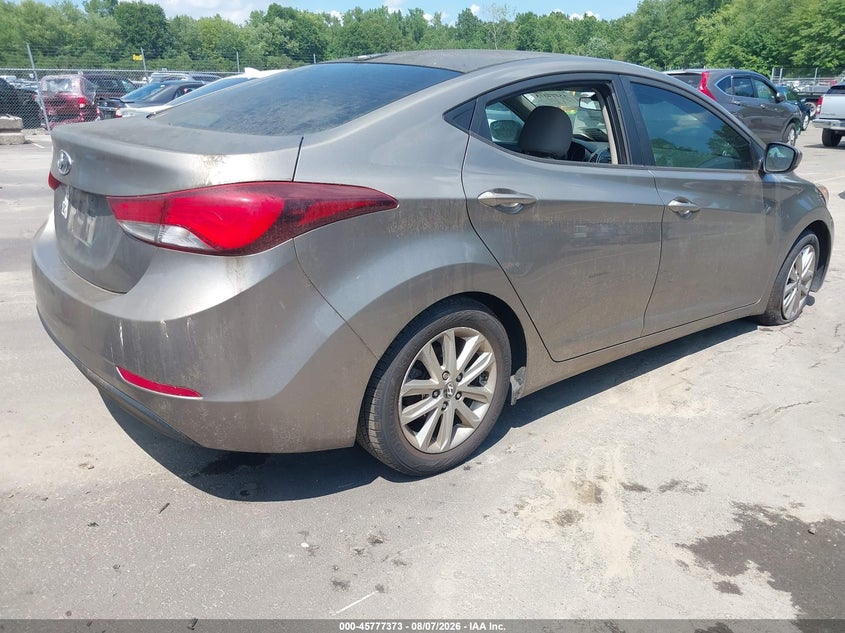 Vin: 5npdh4ae8fh590875, lot: 46276152, hyundai elantra se 20154