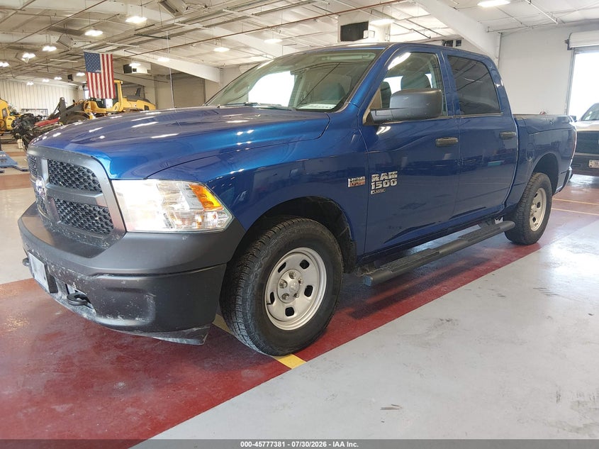 Vin: 1c6rr7kt6ks641407, lot: 46276161, ram 1500 classic tradesman  4x4 5'7 box 20192