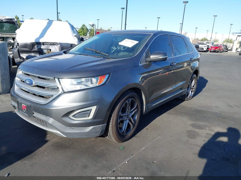 Vin: 2fmtk3k86fbb48281, lot: 46276166, ford edge titanium 20152
