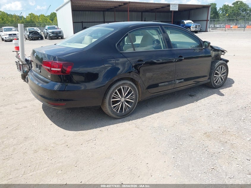 Vin: 3vwdb7aj9jm209647, lot: 46276213, volkswagen jetta 1.4t se/1.4t wolfsburg edition 20184