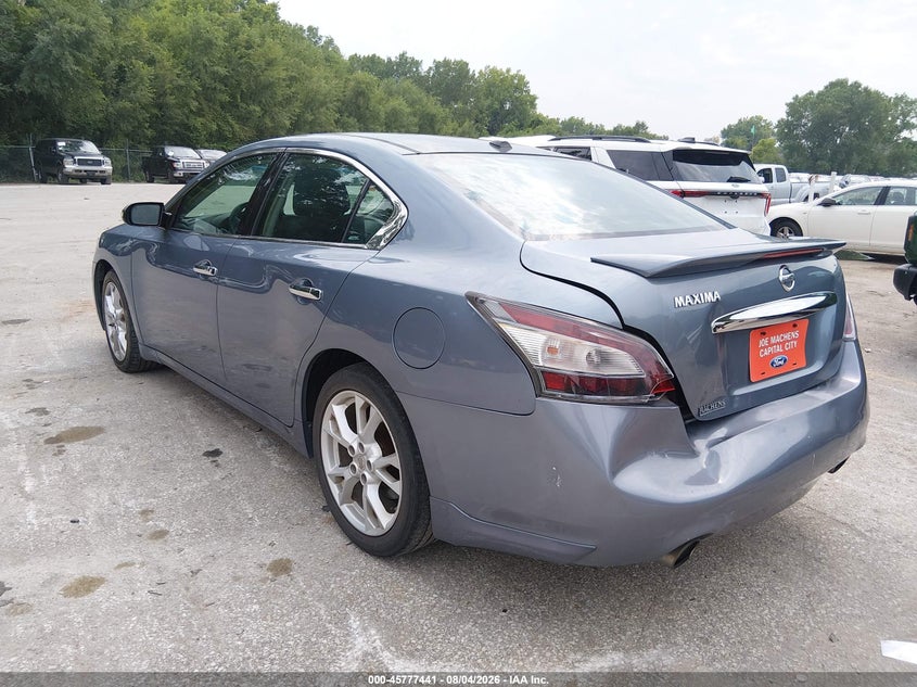 Vin: 1n4aa5ap2cc834810, lot: 46276221, nissan maxima 3.5 sv 20123