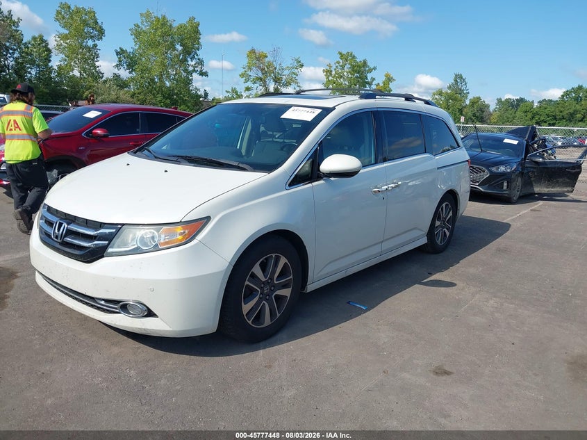 Vin: 5fnrl5h99fb032504, lot: 46276228, honda odyssey touring/touring elite 20152