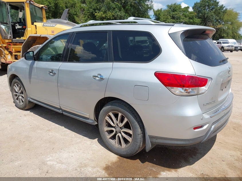 Vin: 5n1ar2mnxec708592, lot: 46276230, nissan pathfinder sl 20143