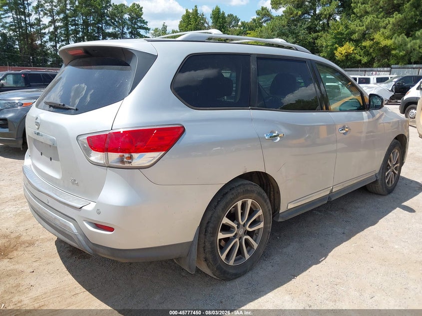 Vin: 5n1ar2mnxec708592, lot: 46276230, nissan pathfinder sl 20144