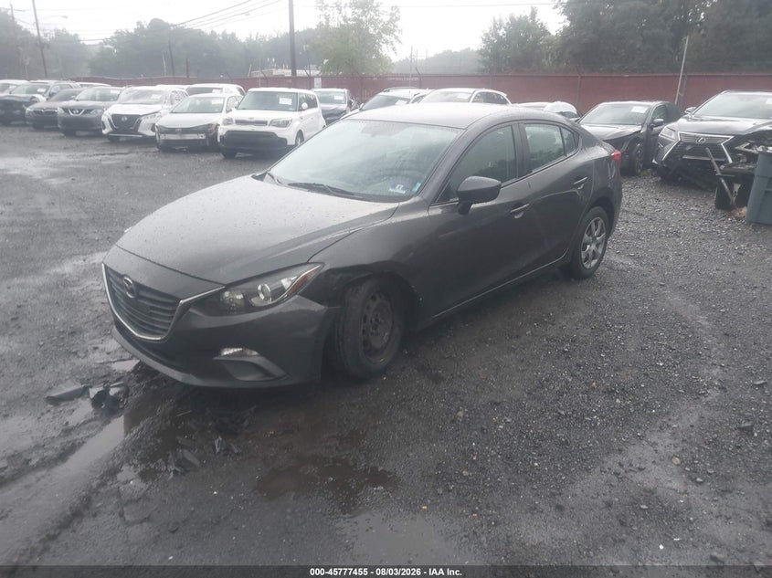 Vin: 3mzbm1u75fm127386, lot: 46276235, mazda mazda3 i sport 20152