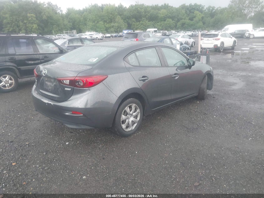 Vin: 3mzbm1u75fm127386, lot: 46276235, mazda mazda3 i sport 20154