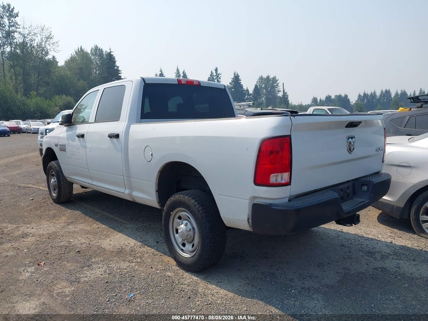 Vin: 3c6tr5ct2jg278506, lot: 46276250, ram 2500 tradesman  4x4 6'4 box 20183