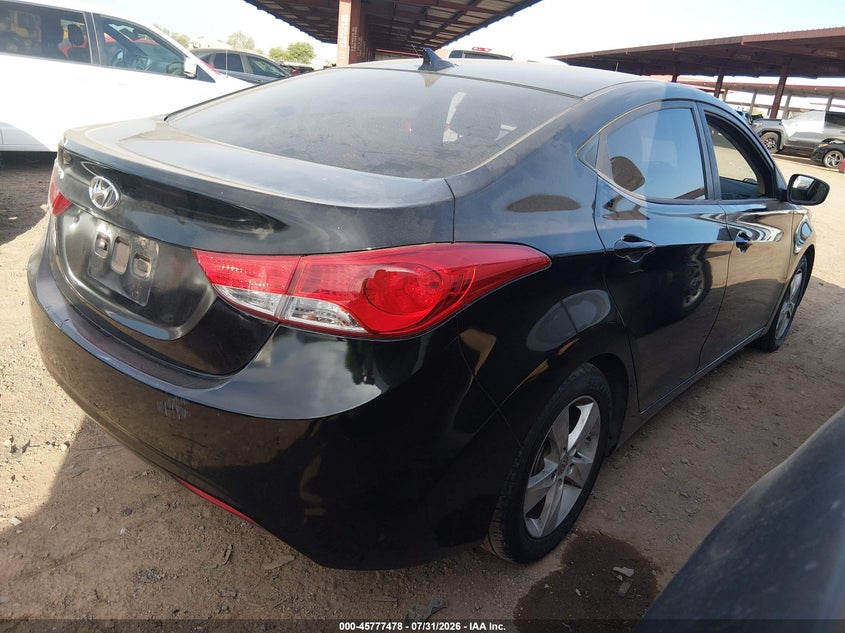 2011 HYUNDAI ELANTRA VIN KMHDH4AE8BU101743 nuotrauka 4