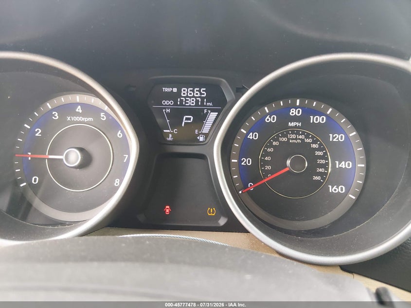 2011 HYUNDAI ELANTRA VIN KMHDH4AE8BU101743 nuotrauka 7