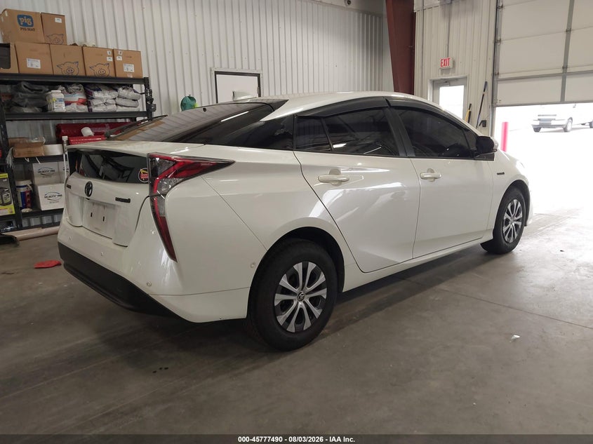 Vin: jtdkarfu1j3055738, lot: 46276270, toyota prius four 20184