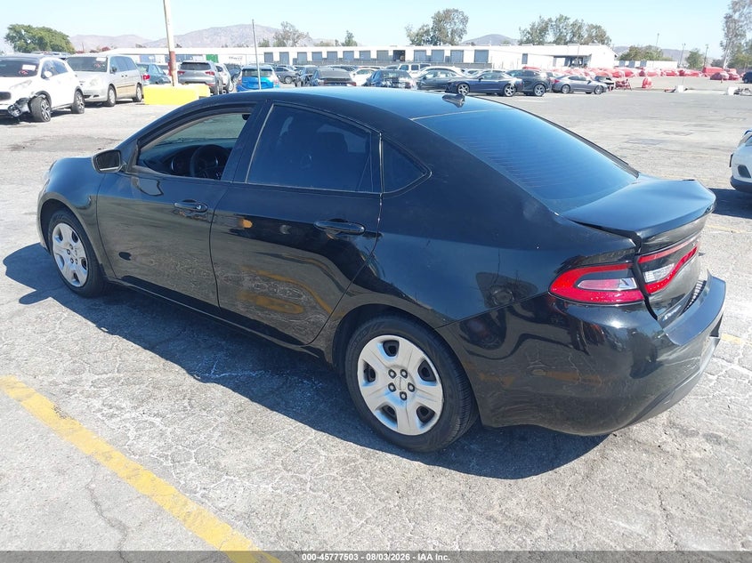 Vin: 1c3cdfaa0fd407429, lot: 46276283, dodge dart se 20153