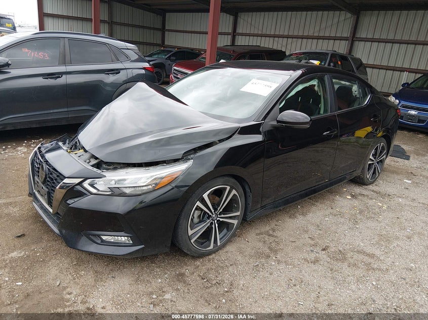 Vin: 3n1ab8dv2ly306231, lot: 46276378, nissan sentra sr xtronic cvt 20202