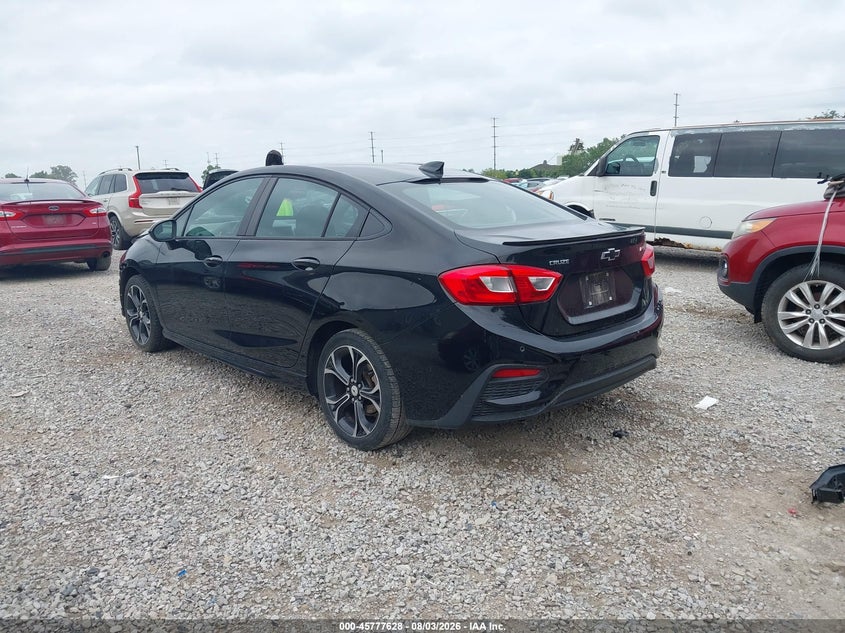 Vin: 1g1be5smxk7109303, lot: 46276408, chevrolet cruze lt 20193