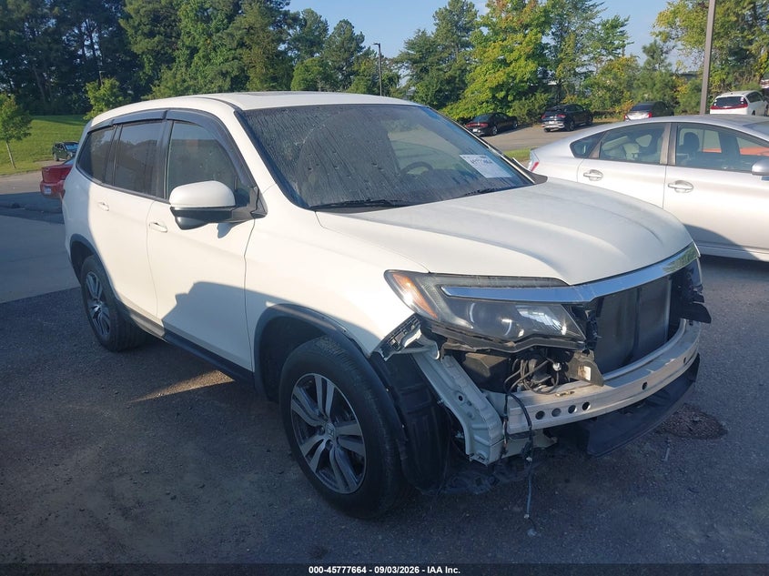 Vin: 5fnyf5h51hb032855, lot: 46276444, honda pilot ex-l 20171