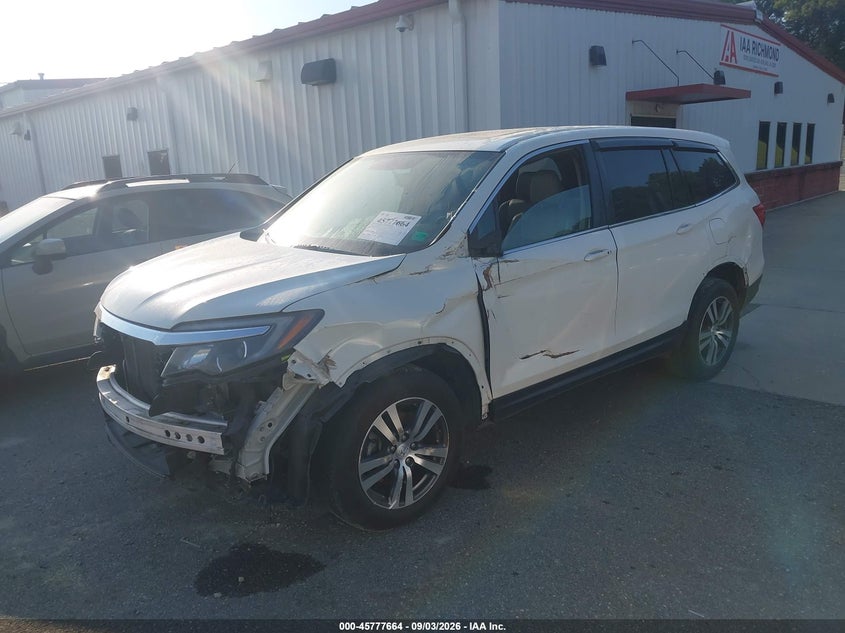 Vin: 5fnyf5h51hb032855, lot: 46276444, honda pilot ex-l 20172