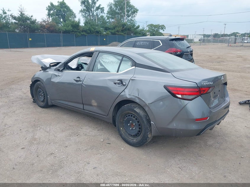 Vin: 3n1ab8bvxly304469, lot: 46276476, nissan sentra s xtronic cvt 20203