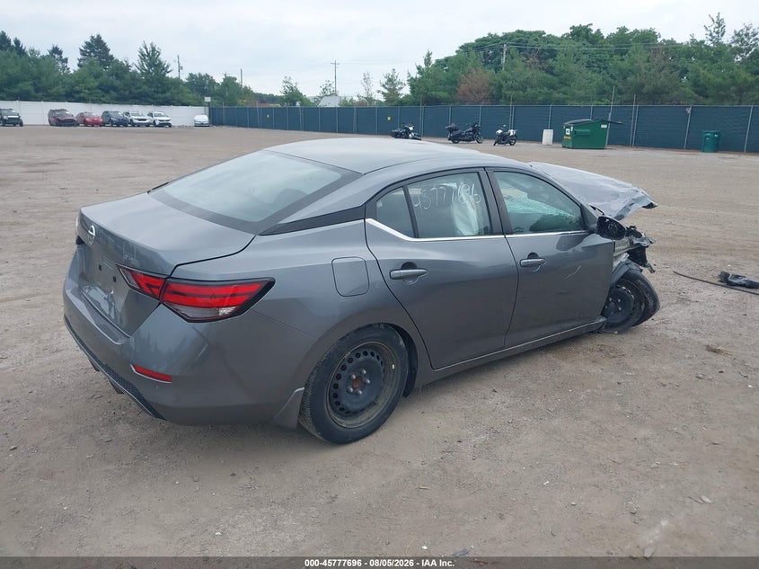 Vin: 3n1ab8bvxly304469, lot: 46276476, nissan sentra s xtronic cvt 20204