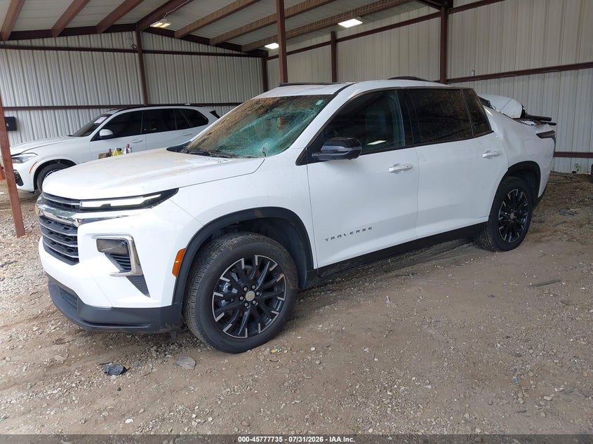 Vin: 1gnergrs9sj299386, lot: 46276515, chevrolet traverse fwd lt 20252
