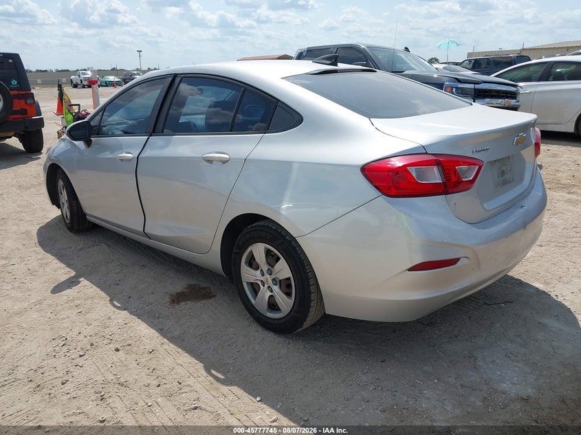 Vin: 1g1bc5smxj7191604, lot: 46276524, chevrolet cruze ls auto 20183