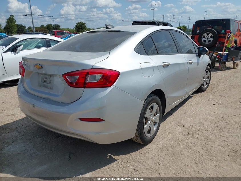 Vin: 1g1bc5smxj7191604, lot: 46276524, chevrolet cruze ls auto 20184