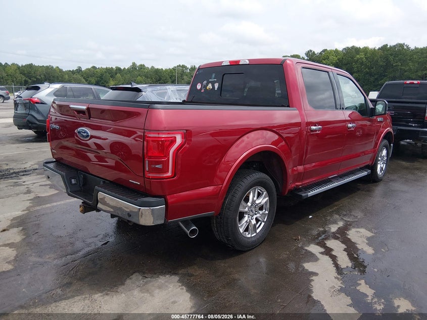 Vin: 1ftew1cf8gfa35225, lot: 46276545, ford f-150 lariat 20164