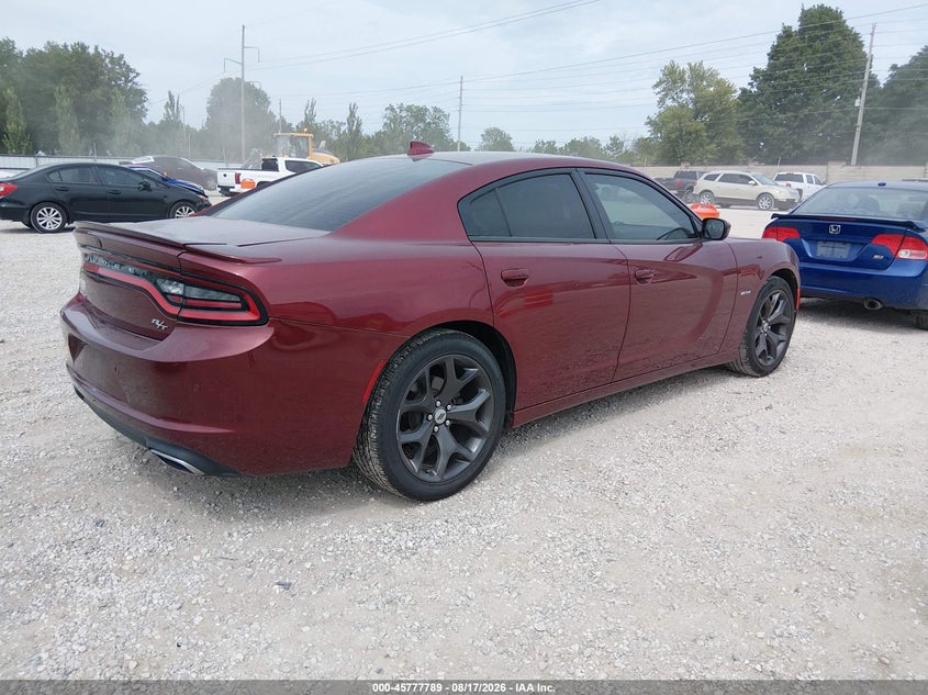 Vin: 2c3cdxct2jh134655, lot: 46276569, dodge charger r/t rwd 20184