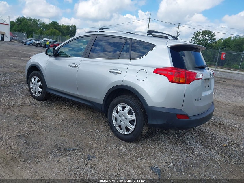 Vin: jtmzfrev9fj059534, lot: 46276578, toyota rav4 le 20153