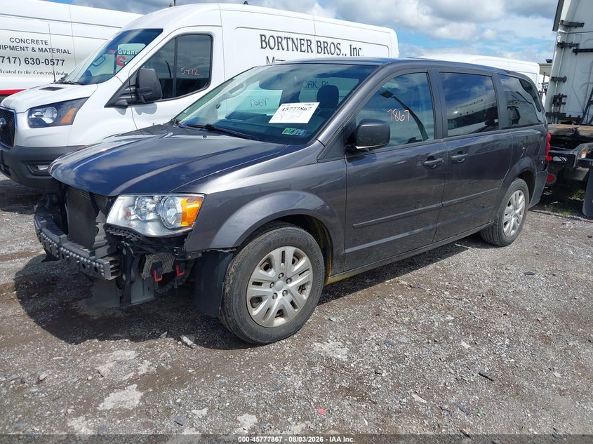 Vin: 2c4rdgbg6hr736778, lot: 46276647, dodge grand caravan se 20172