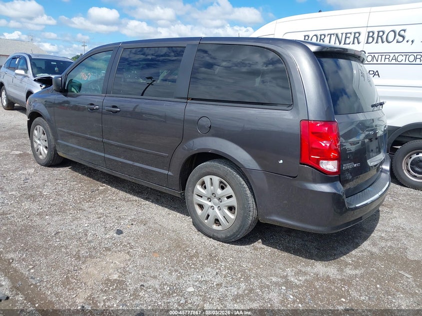 Vin: 2c4rdgbg6hr736778, lot: 46276647, dodge grand caravan se 20173