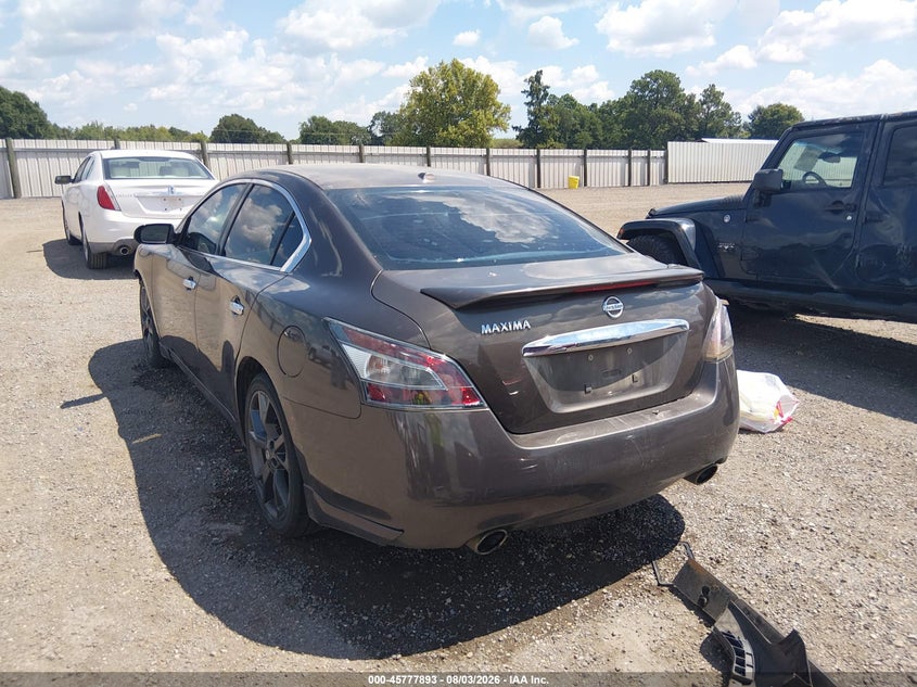 Vin: 1n4aa5ap8ec434074, lot: 46276673, nissan maxima 3.5 sv 20143