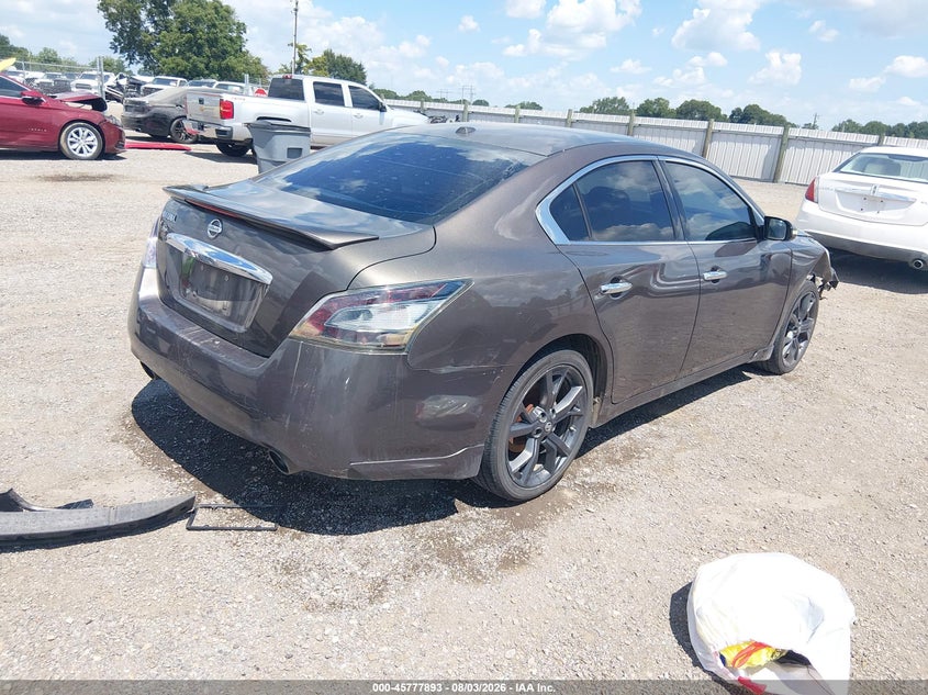 Vin: 1n4aa5ap8ec434074, lot: 46276673, nissan maxima 3.5 sv 20144