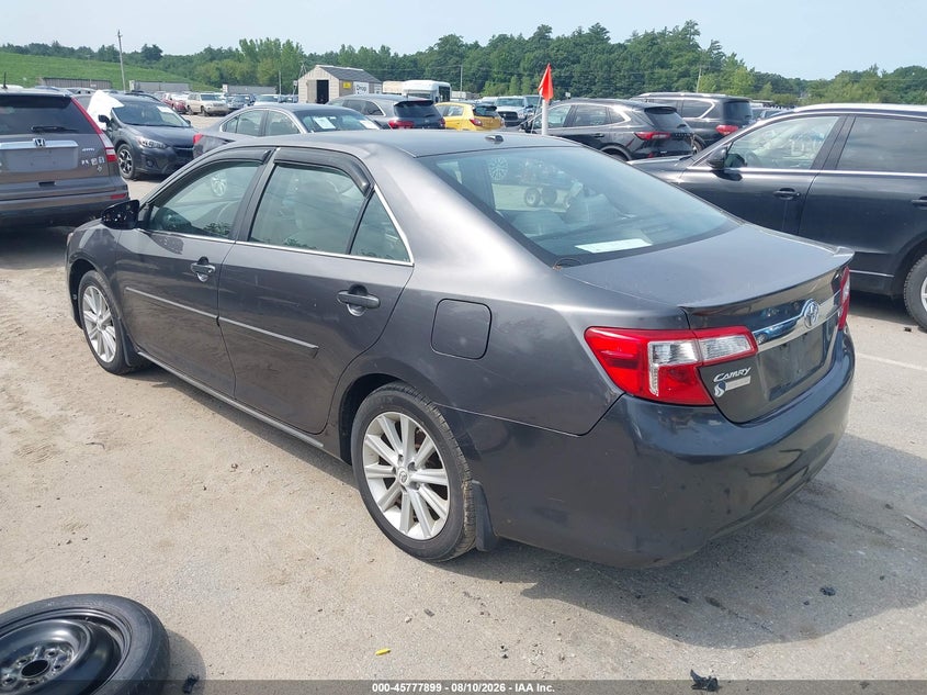 2012 TOYOTA CAMRY SEDAN 2.5L I-4 DOHC, VVT, 173HP
