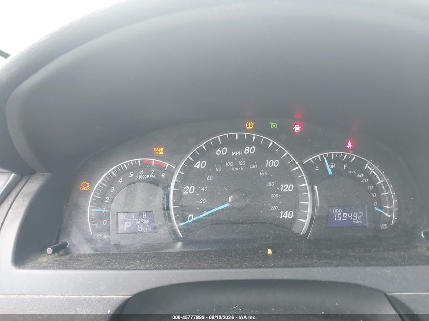 2012 TOYOTA CAMRY SEDAN 2.5L I-4 DOHC, VVT, 173HP