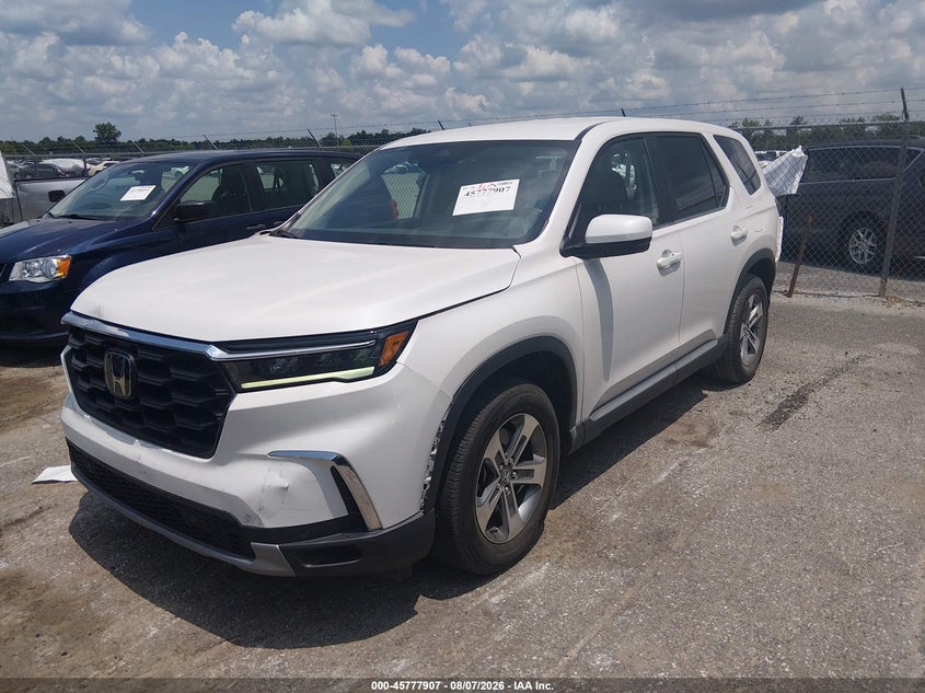 Vin: 5fnyg2h59pb008880, lot: 46276687, honda pilot 2wd ex-l 7 passenger 20232