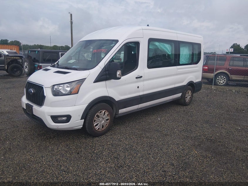 Vin: 1fbax2c89pka94251, lot: 46276692, ford transit-350 passenger van xlt 20232
