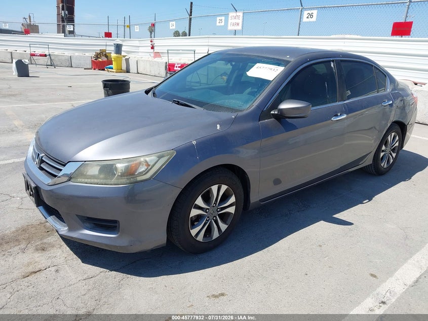 Vin: 1hgcr2f35ea102980, lot: 46276712, honda accord lx 20142