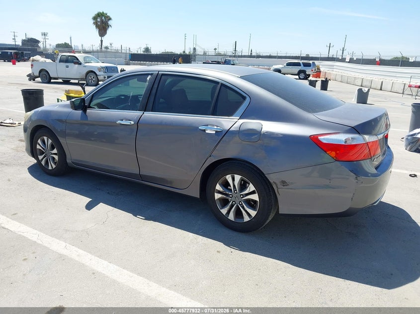Vin: 1hgcr2f35ea102980, lot: 46276712, honda accord lx 20143