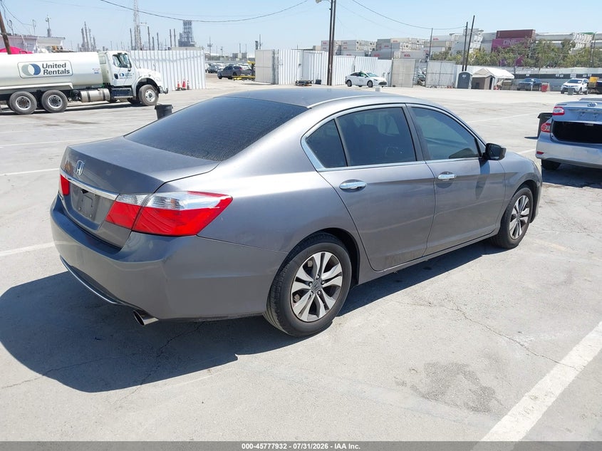 Vin: 1hgcr2f35ea102980, lot: 46276712, honda accord lx 20144