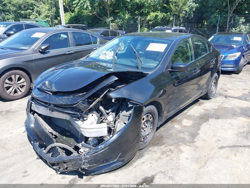 Vin: 1c3cdfaa5gd625450, lot: 46276722, dodge dart se 20162