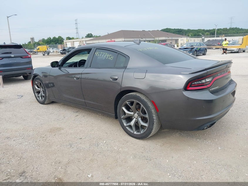 Vin: 2c3cdxct3fh778656, lot: 46276738, dodge charger r/t 20153