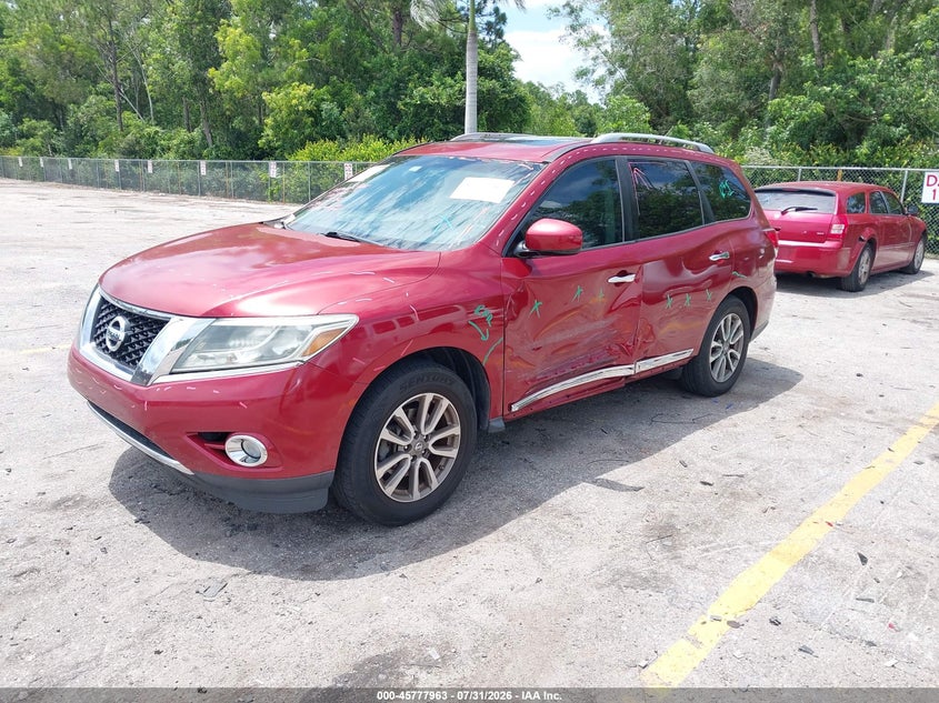 Vin: 5n1ar2mm6ec664906, lot: 46276743, nissan pathfinder platinum/s/sl/sv 20142