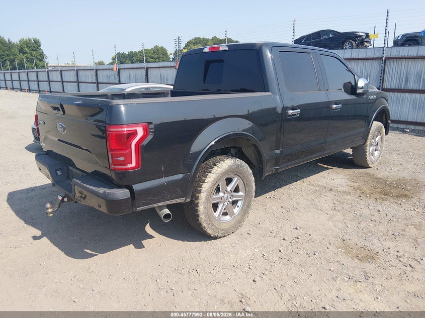 Vin: 1ftew1eg5ffa76092, lot: 46276773, ford f-150 lariat 20154