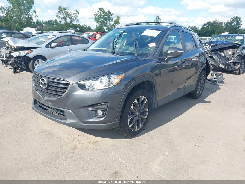 Vin: jm3ke4dy8g0881534, lot: 46276778, mazda cx-5 grand touring 20162