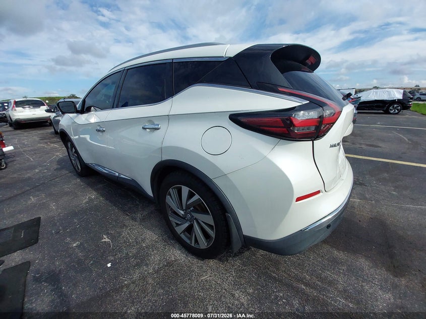 Vin: 5n1az2mjxkn105008, lot: 46276789, nissan murano sl 20193